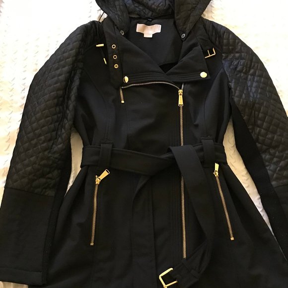 Michael Kors Winter Jacket, Detachable hood, black, size Medium - Picture 1 of 8